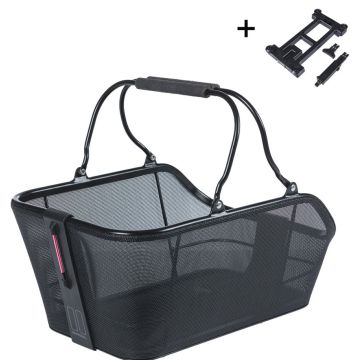 BASIL Fietsmand Cento Tech Fiber Nordlicht MIK 21 Liter 39 x 24 x 15 cm zwart