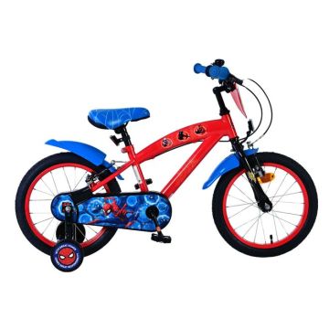 Ultimate Spider Man Kinderfiets Jongens 16 inch Blauw/Rood Twee handremmen 2025