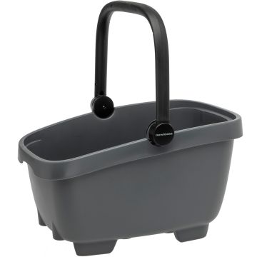 NEW LOOXS Gerecyclede (honden)fietsmand Clipper Racktime 2.0 anthraciet