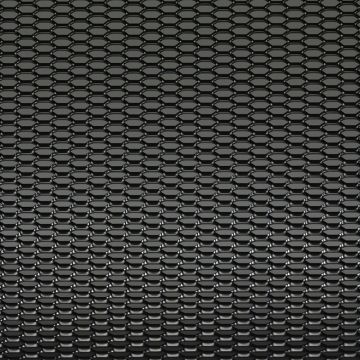 Racegaas aluminium zwart honingraat 12x6mm 125x25cm