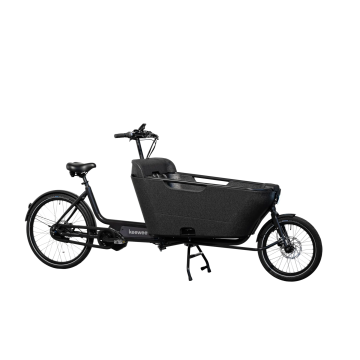 Keewee 2.0 Elektrische tweewiel bakfiets Donkergrijs 624WH
