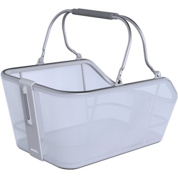 BASIL Fietsmand Cento Tech Fiber Nordlicht MIK 21 Liter 39 x 24 x 15 cm blauw zilver