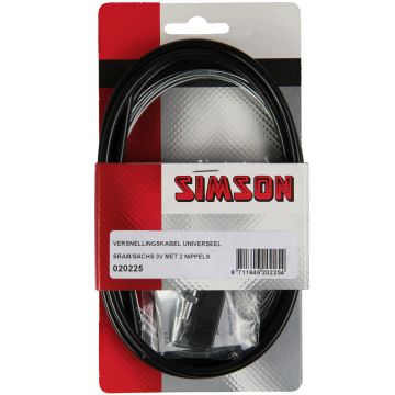 Simson Versnellingskabelset Sram/Sachs zwart