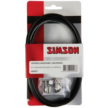 Simson Versnellingskabelset Sturmey Archer zwart