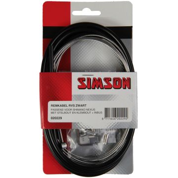 Simson Remkabelset Shimano Nexus zwart