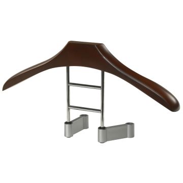 Houten kledinghanger voor aan de hoofdsteun 45cm incl. 4 adapters (8/10/12mm)
