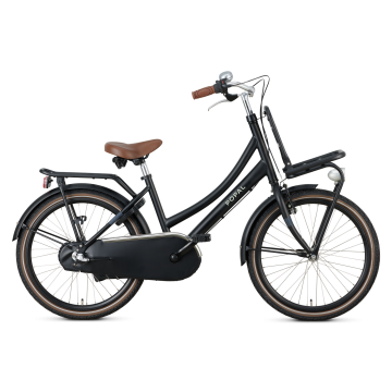 Popal Kinderfiets Daily Dutch Basic Plus 22 Mat zwart