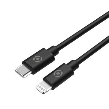 Celly Auto lader +kabel USBC>Lightning