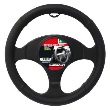 Carpoint Stuurhoes Leer zwart Ø 37-39cm