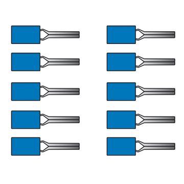 Carpoint Kabelverbinders 621 Blauw 10 stuks