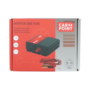 Carpoint Pure Sinus Omvormer 12V>230V 300W
