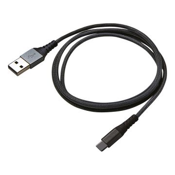 Celly Datakabel USB-C Nylon 1 Meter Zwart