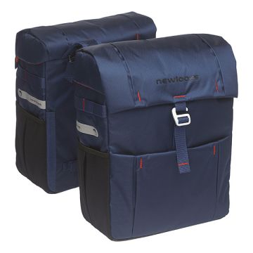 New looxs fietstas dubbel vigo 37 liter Blauw