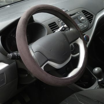 Carpoint Stuurhoes Suedine zwart Ø 37-39cm