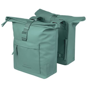 BASIL Dubbele fietstas Brooklyn 41 liter groen