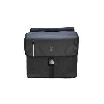 Willex dubbele canvas kantoortas Zwart Zwart 30 liter