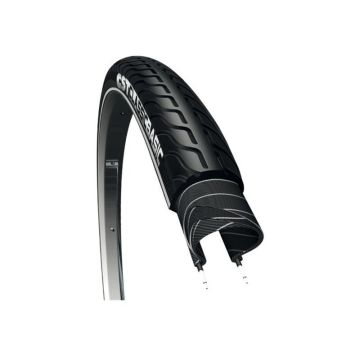 CST Buitenband 24X1 3/8 37-540 Reflectie Classic Basic Zwart