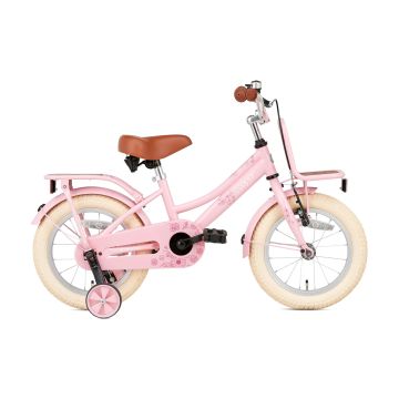 Supersuper Kinderfiets Cooper Bamboo 14 inch Roze