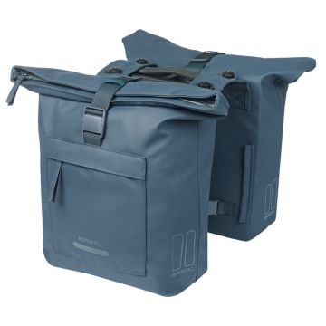 BASIL Dubbele fietstas Brooklyn MIK 41 liter blauw