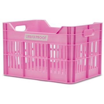 URBAN PROOF Gerecyclede fietskrat Click 30 Liter Felroze