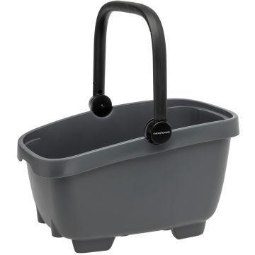 NEW LOOXS Gerecyclede (honden)fietsmand Clipper 28 liter 49 x 37 x 29 cm anthraciet