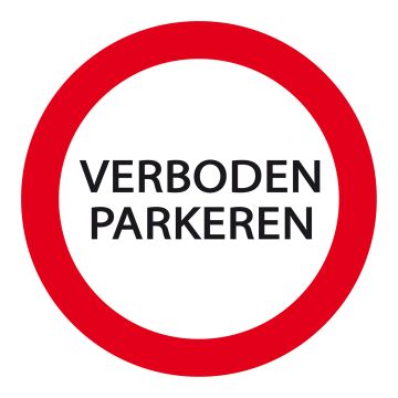 Carpoint Bord Parkeren Verboden Ø 24cm