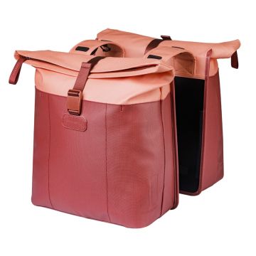 BASIL Dubbele fietstas Vive 28-35 liter bordeaux/roze