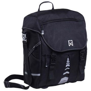 Willex enkele fietstas xl 1200 25 liter Zwart