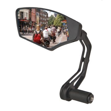MIRAGE Spiegel links First Class dimmend glas bar-end bevestiging zwart