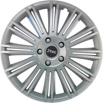 J-Tec 4-Delige Wieldoppenset Discovery 14-inch zilver