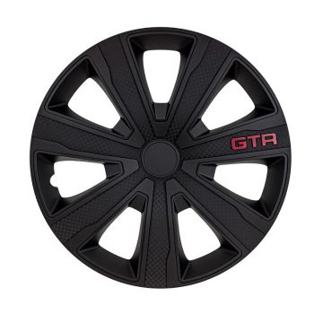 J-Tec 4-Delige Wieldoppenset GTR Carbon 14-inch zwart