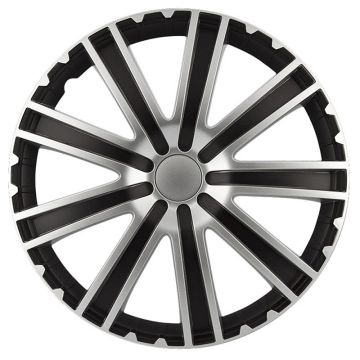 AutoStyle 4-Delige Wieldoppenset Toro 13-inch zwart/zilver