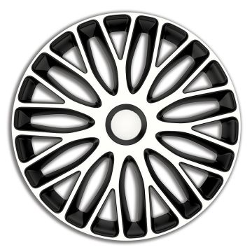 AutoStyle 4-Delige Wieldoppenset Mugello 13-inch wit/zwart