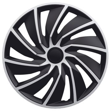 AutoStyle 4-Delige Wieldoppenset Turbo 14-inch zilver/zwart
