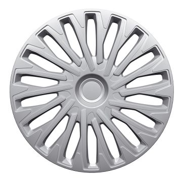 AutoStyle 4-Delige Wieldoppenset Soho 14-inch zilver