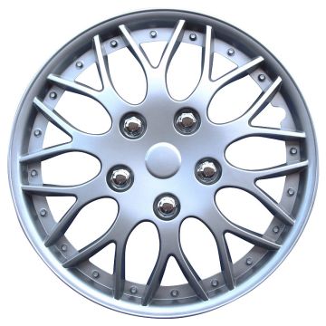 AutoStyle 4-Delige Wieldoppenset Missouri 15-inch zilver