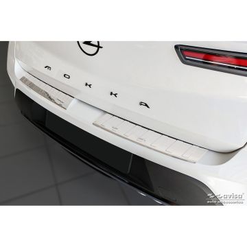 Avisa RVS Achterbumperprotector passend voor Opel Mokka 2020- 'Ribs' (2-delig)