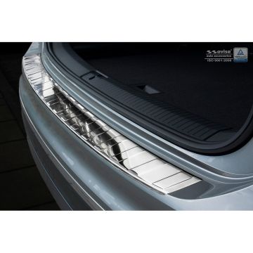 Avisa Chroom RVS Achterbumperprotector passend voor Volkswagen Tiguan II incl. Allspace & R-Line 2016-2020 & FL 2020- 'Ribs'