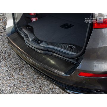 Avisa Zwart RVS Achterbumperprotector passend voor Ford Mondeo V Wagon 2014- 'Ribs'