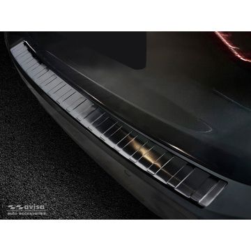 Avisa Zwart RVS Achterbumperprotector passend voor BMW 3-Serie G21 Touring M-Pakket 2018-