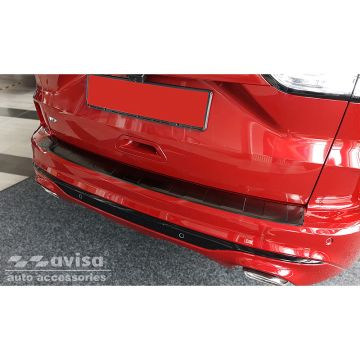 Avisa Zwart RVS Achterbumperprotector passend voor Ford Kuga III ST-Line/Vignale/Hybrid ST-Line 2019- 'Ribs'