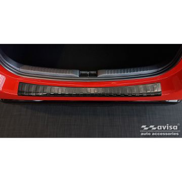 Avisa Zwart RVS Achterbumperprotector passend voor Toyota Yaris IV Hatchback 5-deurs 2020- 'Ribs'
