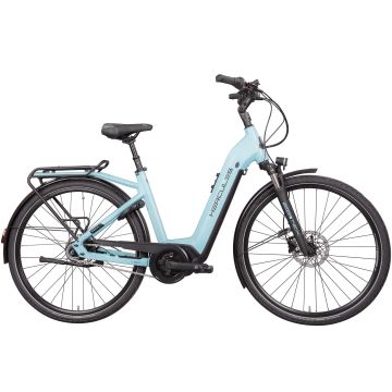 Hercules Elektrische stadsfiets Robert/a Deluxe I-F8 Dames 53 cm Turquoise 625 Wh
