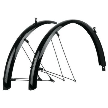 SKS Kunststof 28 inch 45 mm breedte spatbordenset zwart