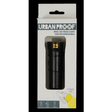 Urban Proof krachtige LED fiets koplamp-USB oplaadbaar