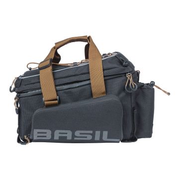 Basil Bagagedragertas Miles Tarpaulin XL Pro 9 tot 36 liter zwart/oranje
