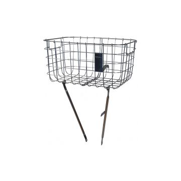 Basil fietsmand robin 27 liter Zilver