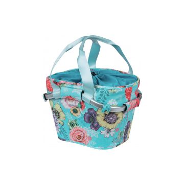 Basil fietsmand bloom field carry all front KF 15 liter Blauw