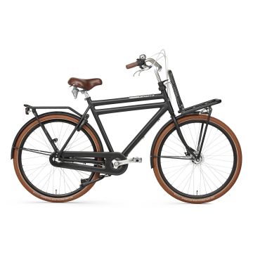 Popal Transportfiets Daily Dutch Prestige N3 VB RN M heren 50 cm mat zwart