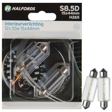 Halfords Autolampen S8.5D 15x44mm